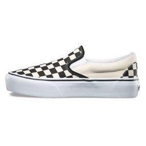 platform checkerboard slip ons ❤️